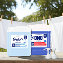 Kit Lava Roupas Líquido Lavanderia Pro 7L Omo + Amaciante 7L Comfort + 02 Válvulas Pump para Galão 5L/7L + Brinde Bola Magica Magic Ball para Retirar Fiapos e Pelos