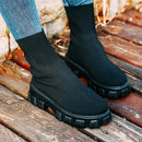 Bota Coturno Feminina Tratorada - UrbanDiva