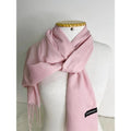 Cachecol Feminino com Franjas em Pashmina Liso