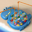 Jogo de Pesca Magnética Infantil com 12 Peixinhos e 2 Varinhas – Brinquedo Educativo em Formato de Dinossauro