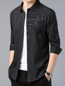 [PAGUE 3 LEVE 4] Camisa Manga Longa Casual Luthier em Seda Gelo e Poliéster