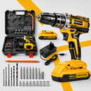Kit Furadeira e Parafusadeira 48V MAX Sem Fio - Mais Potência, 2 Baterias e 17 Acessórios Profissionais